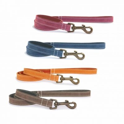 Ancol Timberwolf Leather Lead