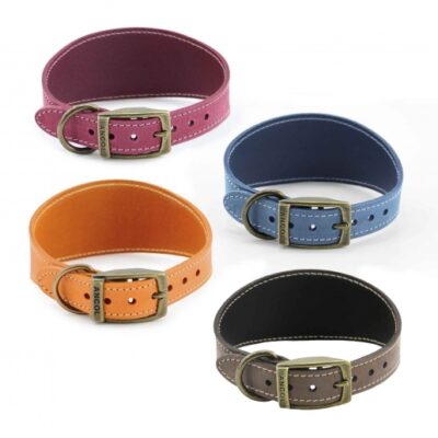 Ancol Timberwolf Leather Hound Collar