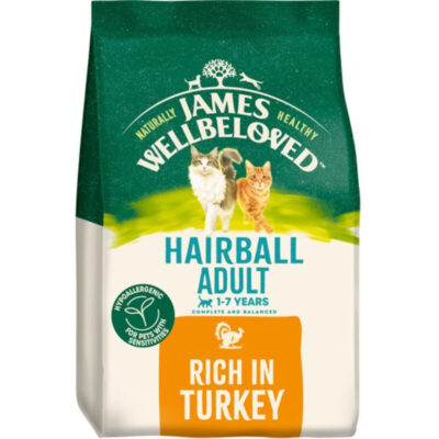 James Wellbeloved Adult Turkey Hairball Dry Cat Food