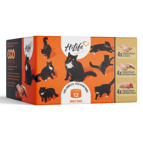 HiLife Recipes in Sauce Wet Cat Food Can 12x70g
