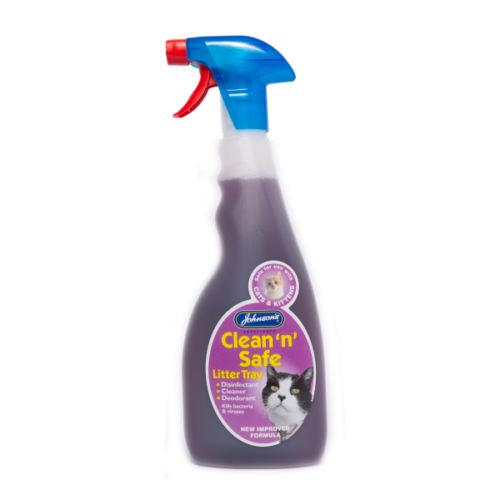 Johnsons Clean N Safe Cat Litter Tray Spray 500ml