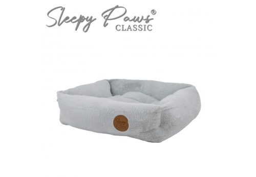 Ancol Sleepy Paws Square Bed Light Grey - Image 2