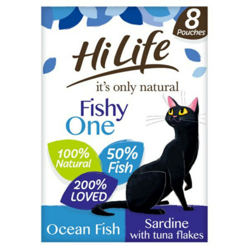 HiLife Its Only Natural The Fishy One In Jelly Wet Cat Food Pouches