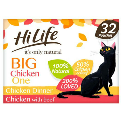 HiLife Its Only Natural The Chicken One In Jelly Wet Cat Food Pouches - Image 2