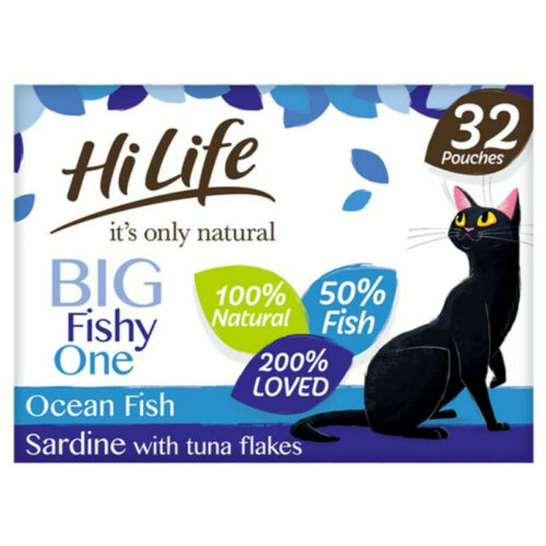 HiLife Its Only Natural The Fishy One In Jelly Wet Cat Food Pouches - Image 2