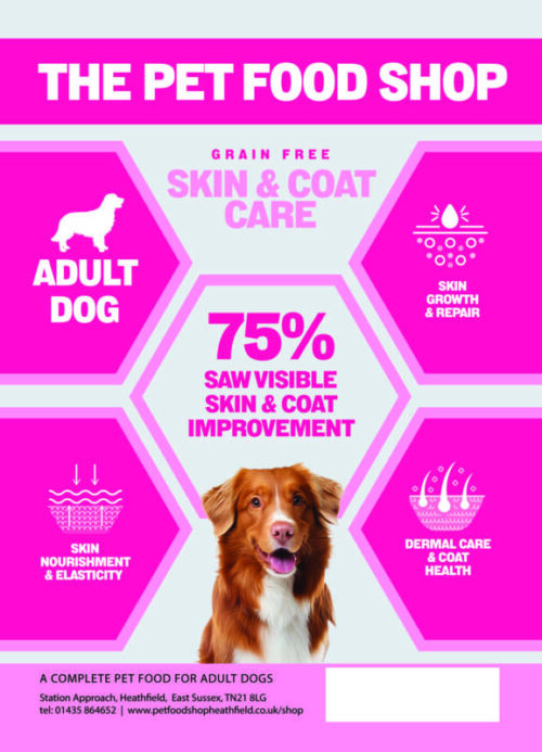 Grain Free Skin and Coat Care Adult Dog Peptide Range