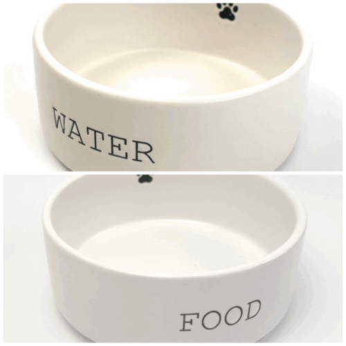 Happy Pet Paw Print Pet Bowl