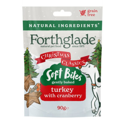 Forthglade Natural Christmas Soft Bites Turkey & Cranberry 90g