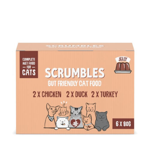 Scrumbles Wet Cat Food Selection Packs 6x80g - Image 2