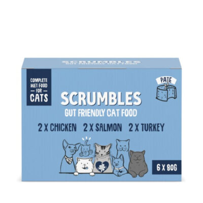 Scrumbles Wet Cat Food Selection Packs 6x80g