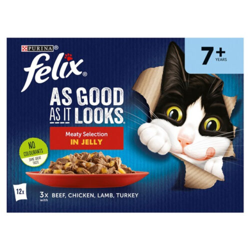 Felix As Good As It Looks Senior 7+ In Jelly Wet Cat Food 12x85g - Image 3