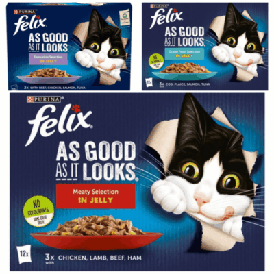 Felix As Good As It Looks 1+ In Jelly Wet Cat Food 12x85g