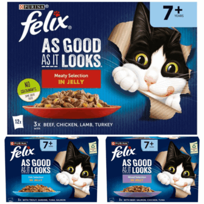 Felix As Good As It Looks Senior 7+ In Jelly Wet Cat Food 12x85g