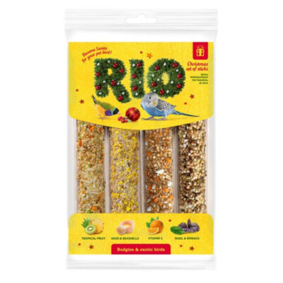 RIO Christmas Sticks For Budgies & Exotic Birds 4x45g