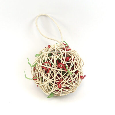 Happy Pet Festive Snowball Small Animal Toy