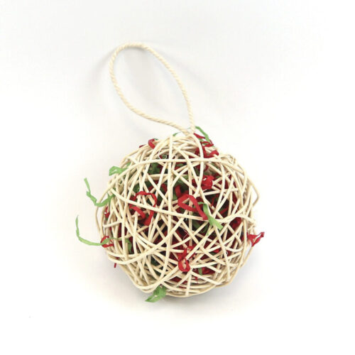 Happy Pet Festive Snowball Small Animal Toy