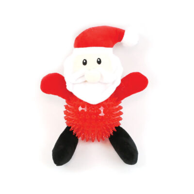 Happy Pet Santa Paws TPR Body Dog Toy