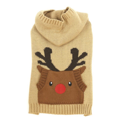 Happy Pet Reindeer Hooded Sweater