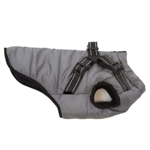Happy Pet Harness Dog Jacket Dark Grey