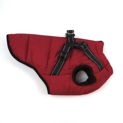 Happy Pet Harness Dog Jacket Dark Red