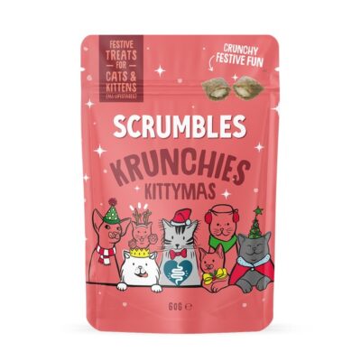 Scrumbles Christmas Turkey Krunchies Cat Treats 60g