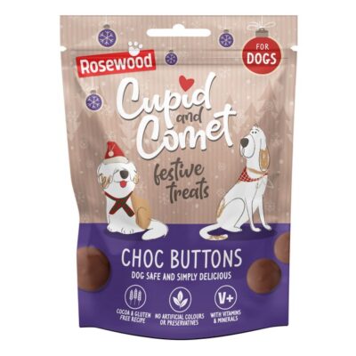 Rosewood Choc Buttons Dog Treats 150g