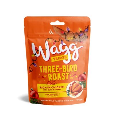 Wagg Three Bird Roast Dog Treats 100g