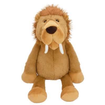 Multipet Sabertooth Tiger 14" Soft Dog Toy