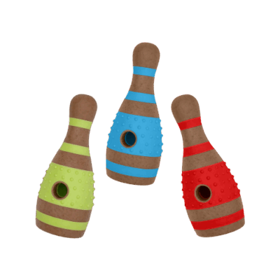 Multipet Bamboo Chew - Bowling Pin