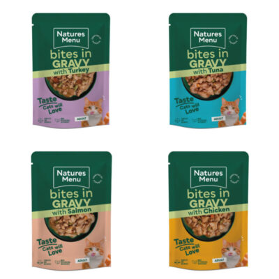 Natures Menu Bites In Gravy Cat Pouch 85g