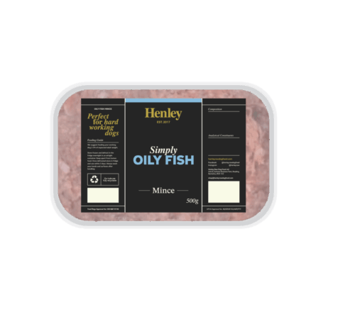 Henley Simply Oily Fish Mince Raw Dog Food 500g