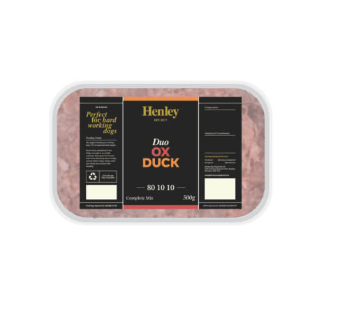Henley Duo Raw Dog Food 500g - ox & duck