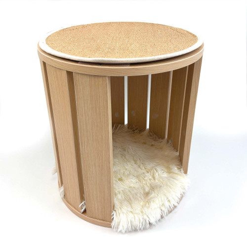 Happy Pet Heartwood Hideaway Cat Scratcher & Snooze Pod - Image 3