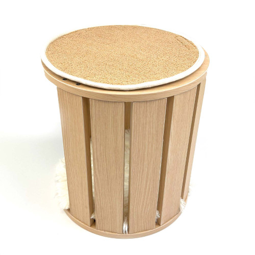 Happy Pet Heartwood Hideaway Cat Scratcher & Snooze Pod - Image 4