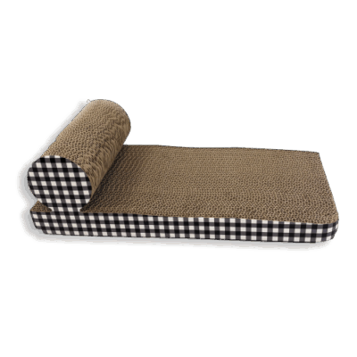 Tabby Patch Chaise Longue Cardboard Cat Scratcher