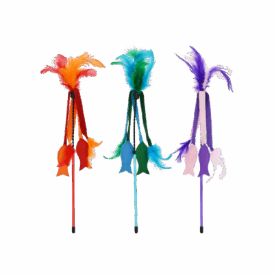 Tabby Patch Felt Fish Cat Teaser