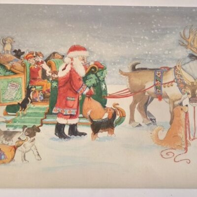 Give A Dog A Home Christmas Cards - Santa's Helpers