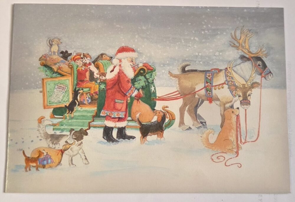 Give A Dog A Home Christmas Cards - Santa's Helpers