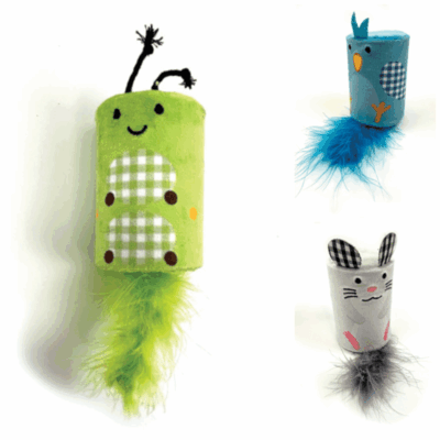 Tabby Patch Rattle & Roll Cat Toy