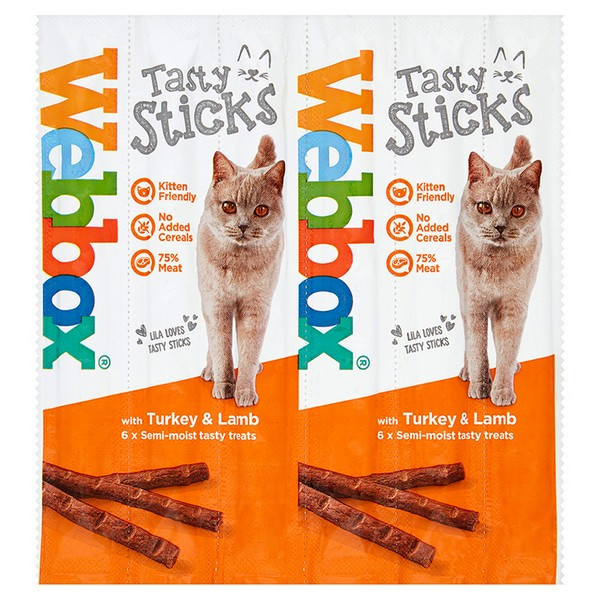 Webbox Cats Delight Tasty Cat Sticks 6pk - Image 2