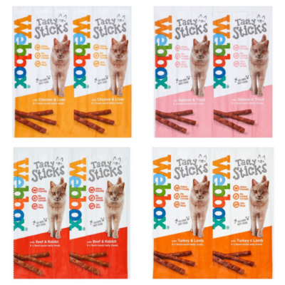 Webbox Cats Delight Tasty Cat Sticks 6pk