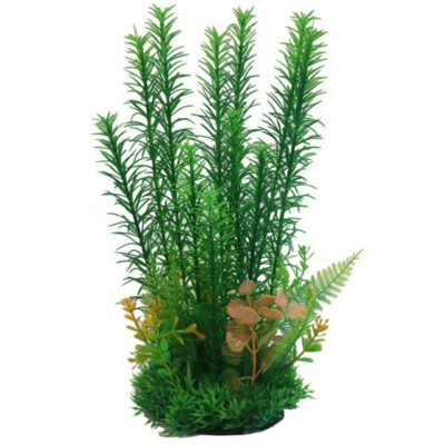 Betta 9 Inch Green & Yellow Combi Plastic Plant