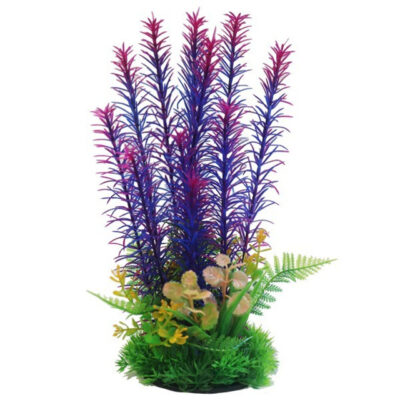 Betta 9 Inch Purple & Pink Combi Plastic Plant
