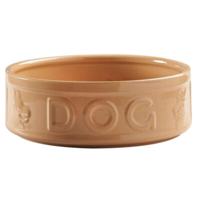 Mason Cash Pot Lettered Dog Bowl Yellow 250mm