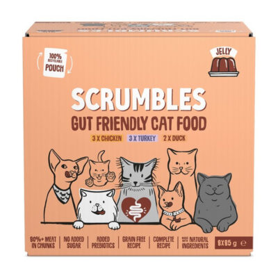 Scrumbles Poultry in Jelly Cat Food Pouches 8x85g