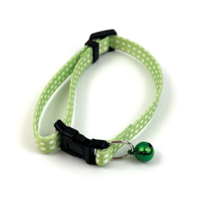 Tabby Patch Green Check Cat Collar