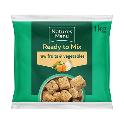 Natures Menu Ready to Mix Raw Fruit and Vegetable Nuggets 1kg