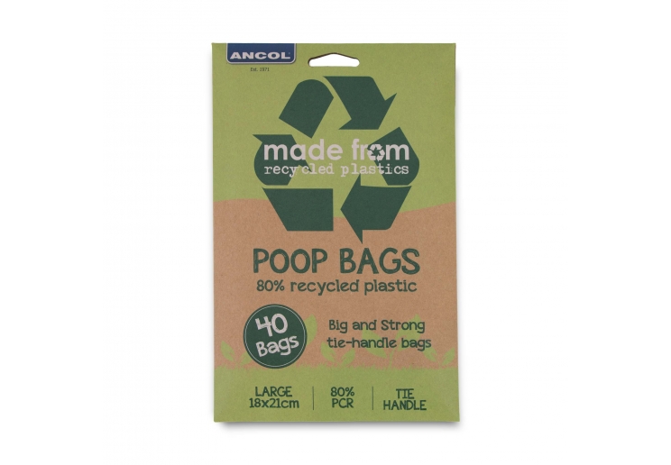 Ancol Made From Poop Bags 4 Rolls 60 Bags