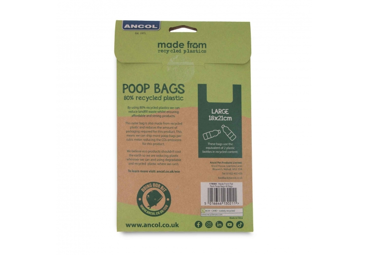 Ancol Made From Flat Pack Poop Bags 40 Bags - Image 2