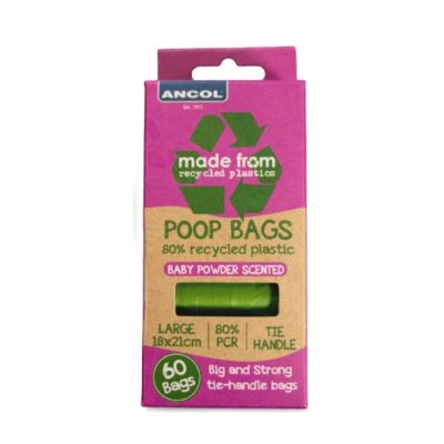 Ancol Made From Scented Poop Bags 4 Rolls 60 Bags